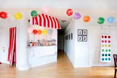 Habitaciones de fantasía decoradas con dulces y caramelos