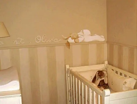Habitaciones pintadas para bebes. Fotos, presupuesto e imagenes.