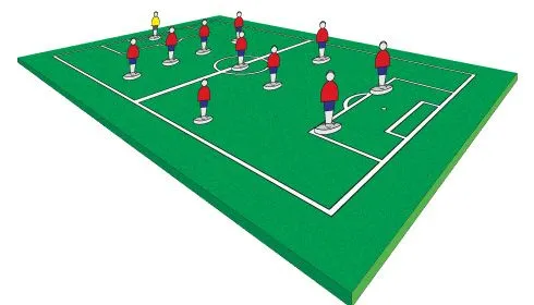 Como dibujar una cancha de futbol con los jugadores - Imagui