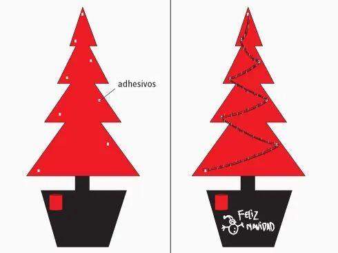 Hágalo Usted Mismo - ¿Cómo hacer un árbol de navidad mural?