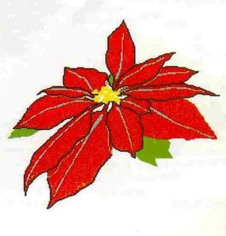 Hagamos una flor de Nochebuena o Flor de Navidad ~ cositasconmesh
