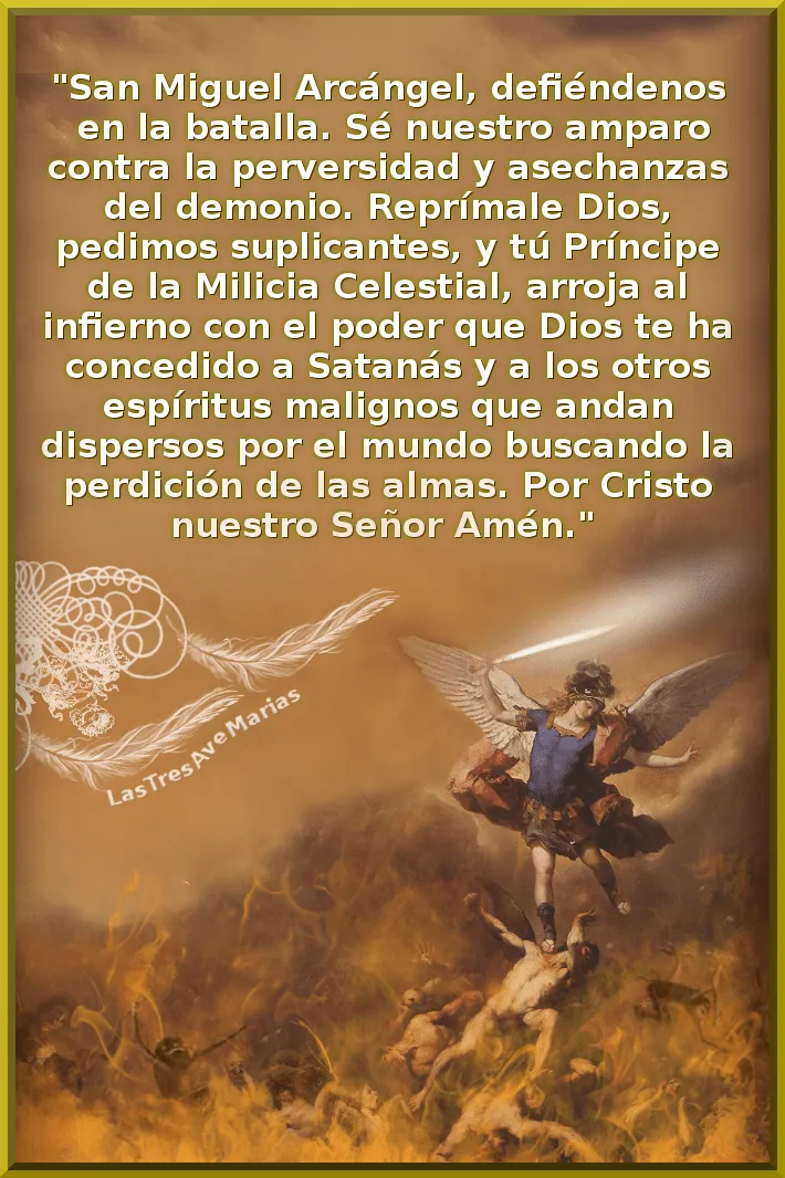 3 Hail Marys: este post se creo en honor de San Miguel Arcangel 3 Hail Marys: este post se creo en honor de San Miguel Arcangel
