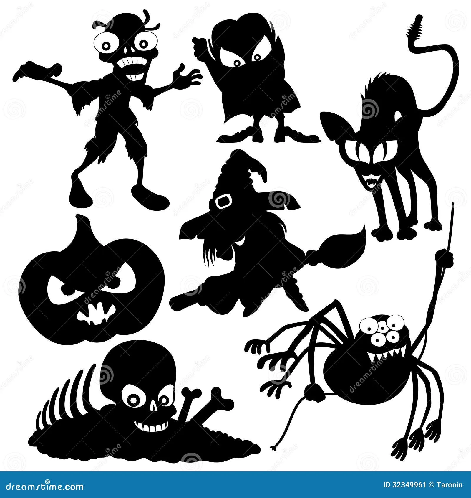 Halloween Fijó. Siluetas. Imagen de archivo - Imagen: 32349961 Halloween Fijó. Siluetas. Imagen de archivo - Imagen: 32349961