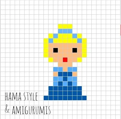 Hama Style & Amigurumis: Marcapáginas princesas DISNEY - HAMA MINI ...