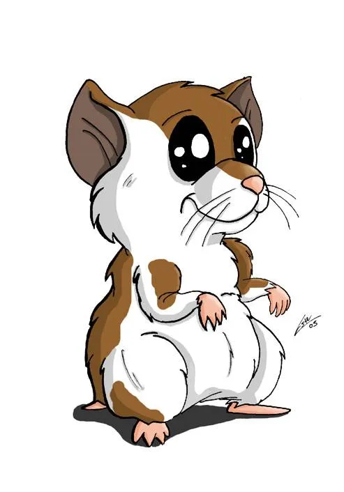 Hamster dibujo a color - Imagui