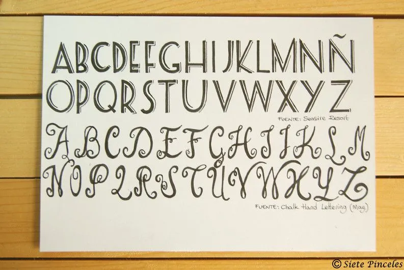 Hand Lettering 2: aprendiendo caligrafía | Siete Pinceles