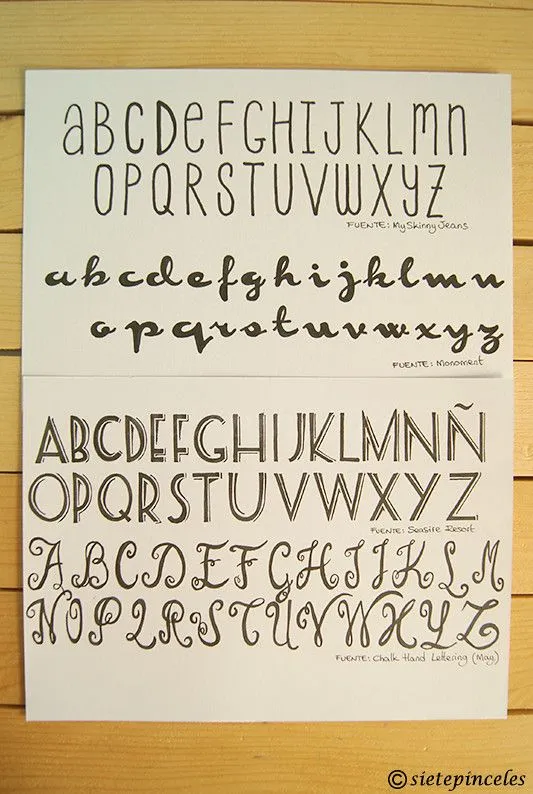 Hand Lettering 3: aprendiendo caligrafía | Siete Pinceles