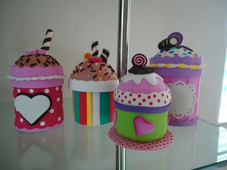 cupcakes de foami - foamy / goma eva | Handmade - Goma eva / Foamy ...