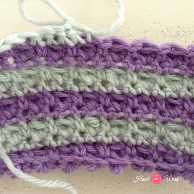 HandworkDIY: Punto Piña tejido a crochet