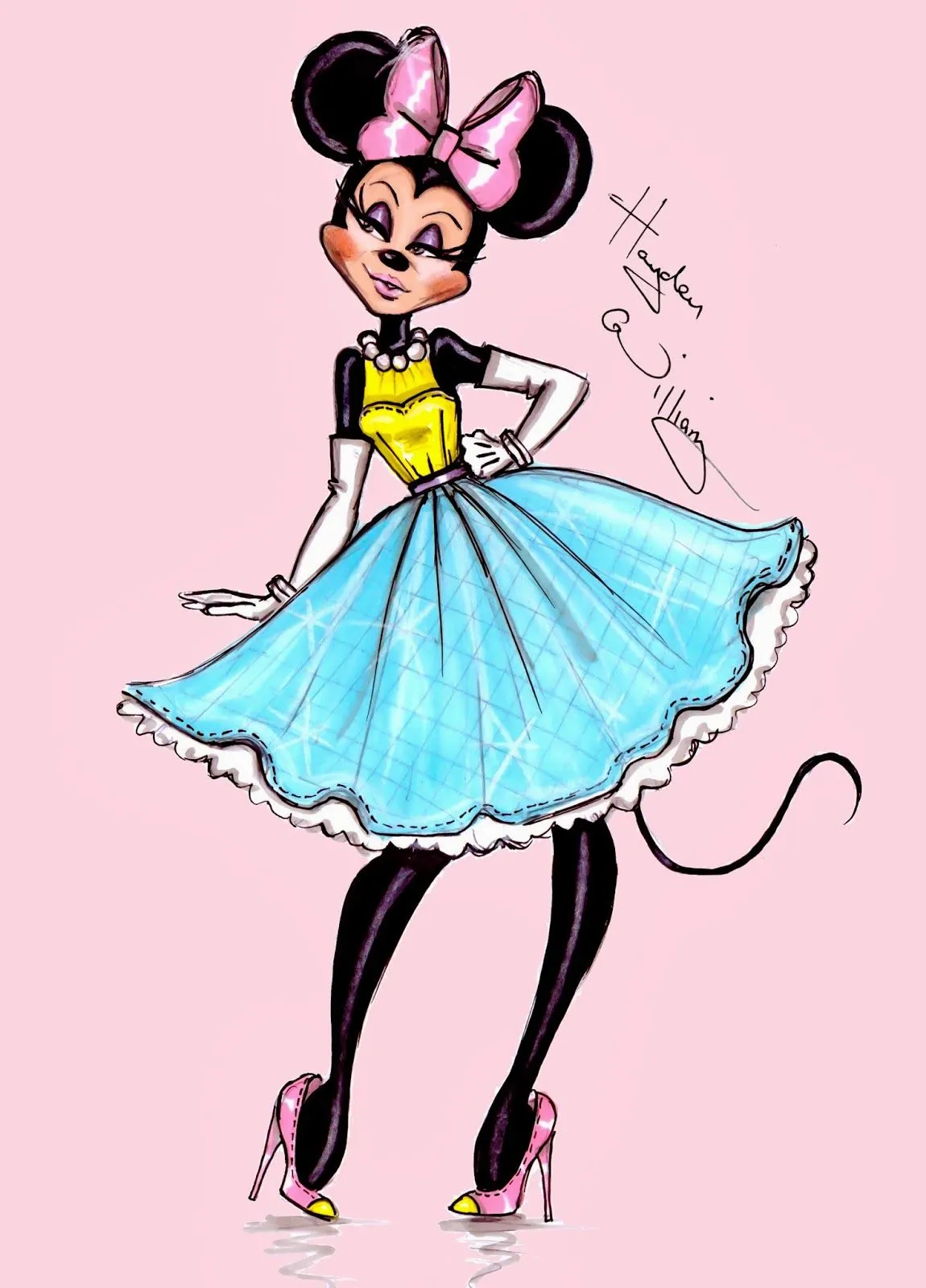 Hayden Williams Fashion Illustrations: The Minnie Mouse collection ... Hayden Williams Fashion Illustrations: The Minnie Mouse collection ...