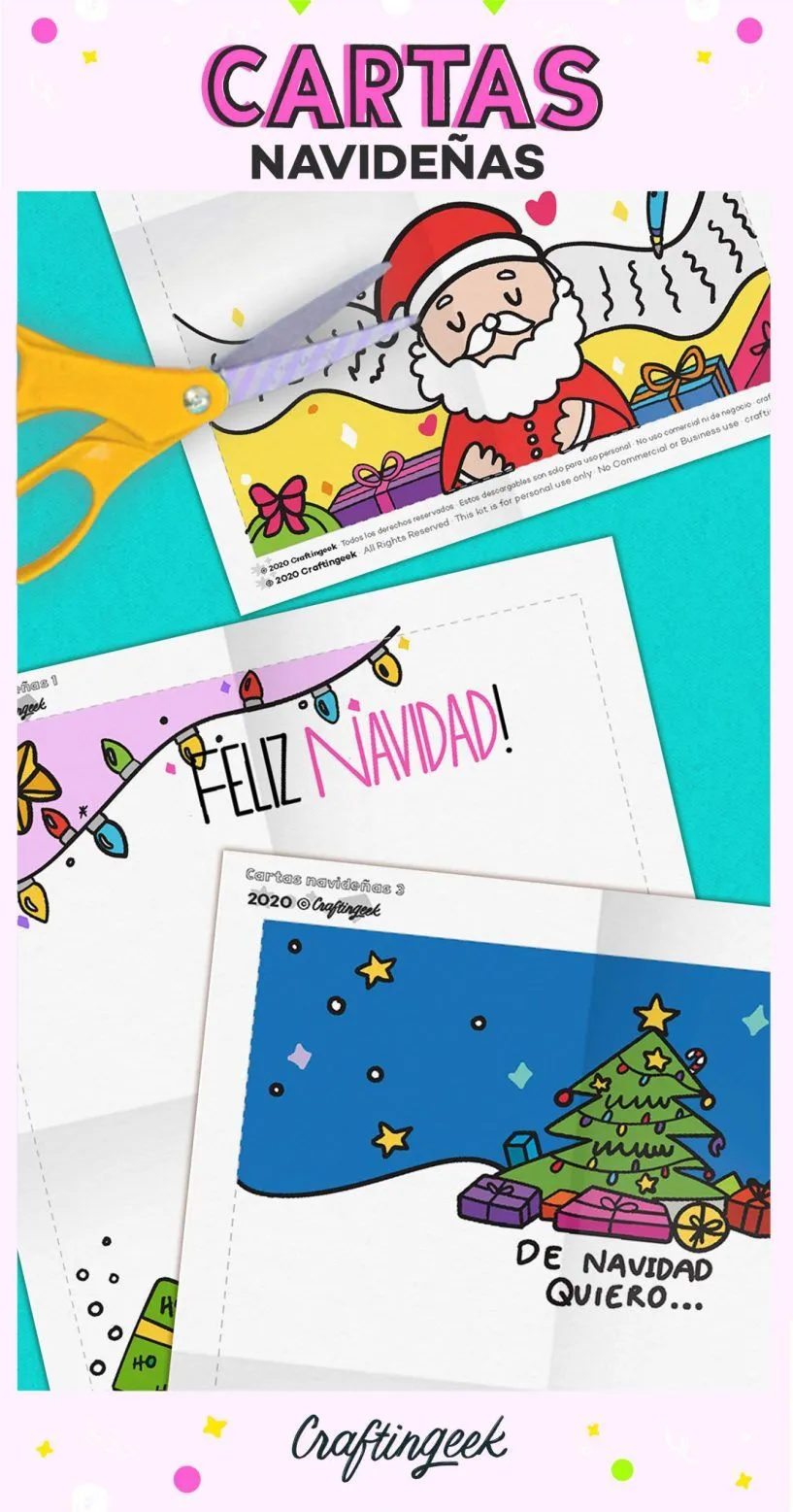 Haz las mejores cartas para navidad con estas hojas Haz las mejores cartas para navidad con estas hojas