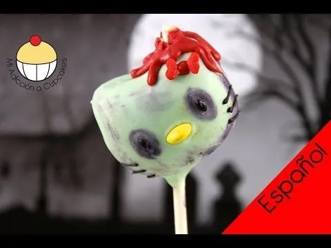 Haz Paletas de Torta de Hello Kitty ZOMBI para Halloween - YouTube