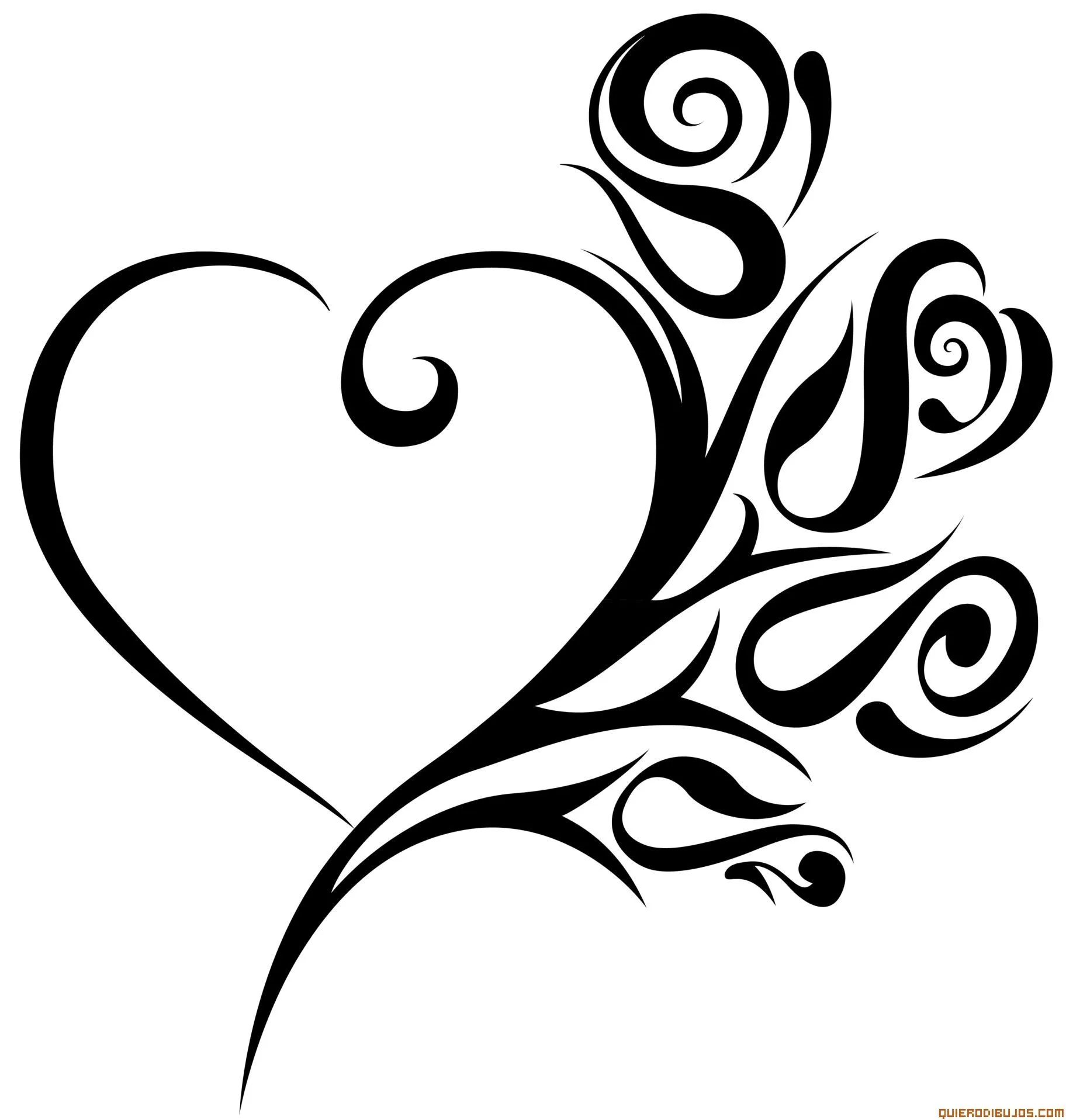 heart tattoos | Corazón tribal | Tattoos | Pinterest | Clipart ...