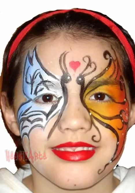 Maquillaje artístico mariposa - Imagui