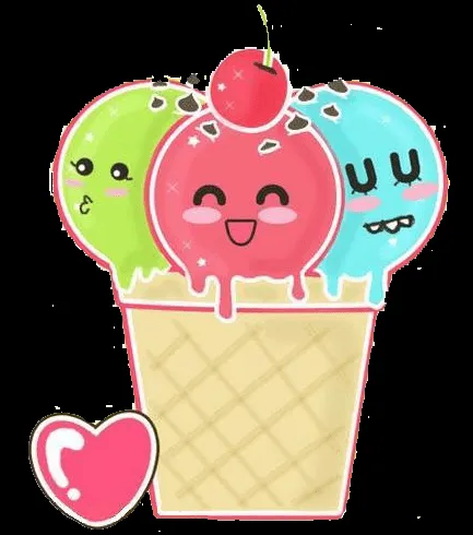 Dibujos de helados tiernos - Imagui