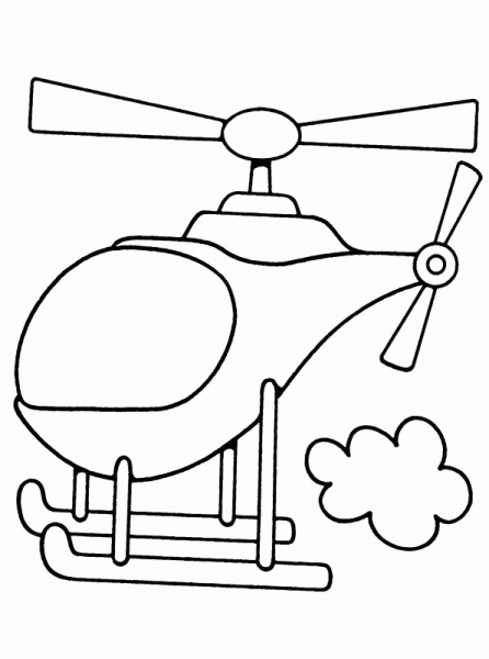 helicoptero-02 | Dibujos y juegos, para pintar y colorear