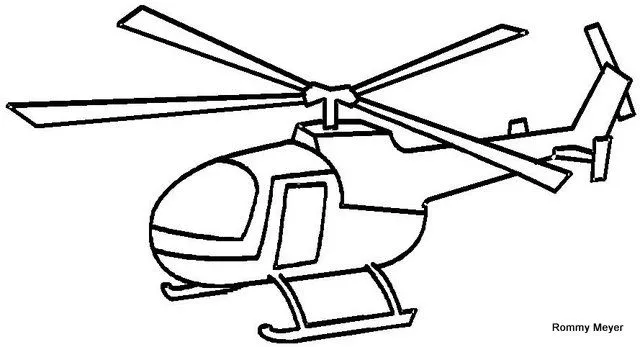 Helicopteros para colorear - Imagui