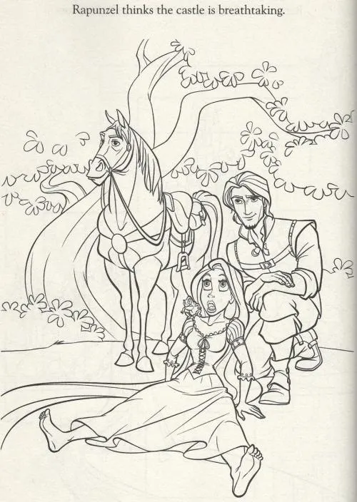 Hell Yeah Tangled, Page From Tangled Coloring Book. (Guys, going to...