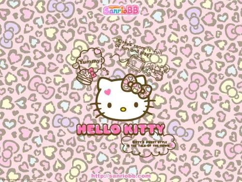 Hello Kitty cheetah wallpaper - Imagui
