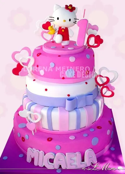 HELLO KITTY CAKES & CUPCAKES on Pinterest | Hello Kitty Cake ...