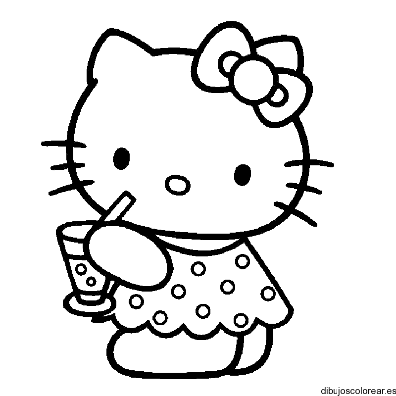 Hello Kitty | Dibujos para Colorear