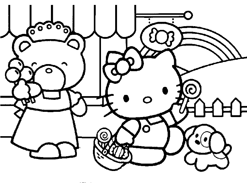 Hello Kitty. Dibujos para colorear | VLC peque