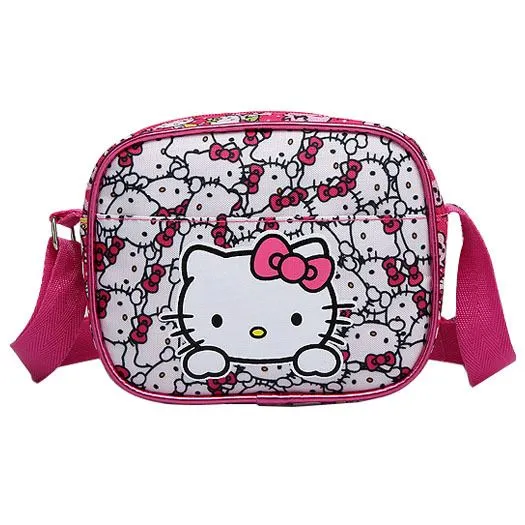 Hello kitty girl's messenger bag teenagers school bags cartoon ...