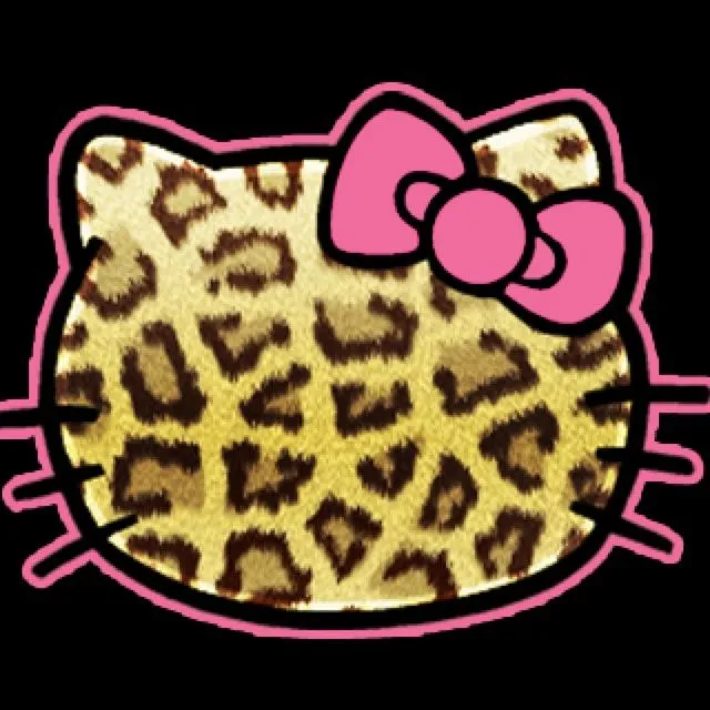 leopard print and hello kitty, doesn't get much cuter! | animal ... leopard print and hello kitty, doesn't get much cuter! | animal ...
