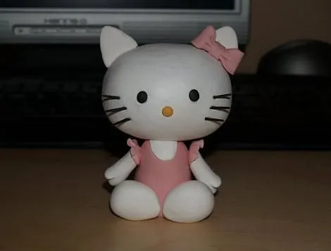 Hello kitty en porcelana fría