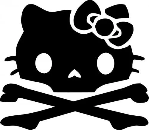 Hello Kitty Skull / Tattoo Design | Hello Kitty | Pinterest