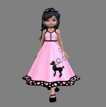 Hermosa niña de dibujos animados papel 3D Model Download,Free 3D ... Hermosa niña de dibujos animados papel 3D Model Download,Free 3D ...
