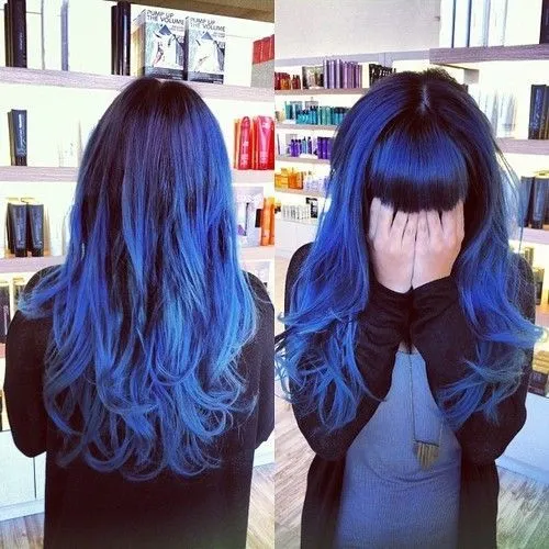 Hermoso cabello pintado de Azul | Cabello | Pinterest | Dyed Hair ...