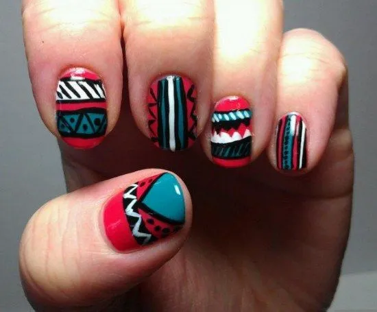 Hermosos diseños tribales para uñas | AquiModa.com: vestidos de ...