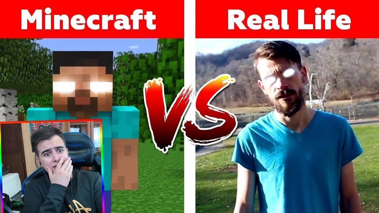 HEROBRINE EN LA VIDA REAL! Minecraft vs LA VIDA REAL - ANIMACIÓN - YouTube