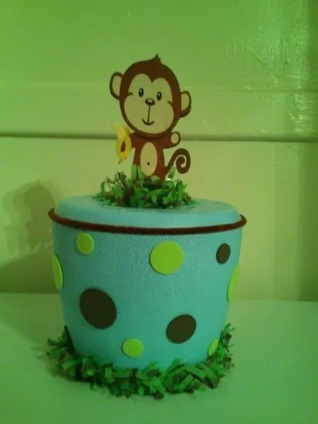 Hielera de Mono (Baby Shower) | Decoración de tortas / cake ...