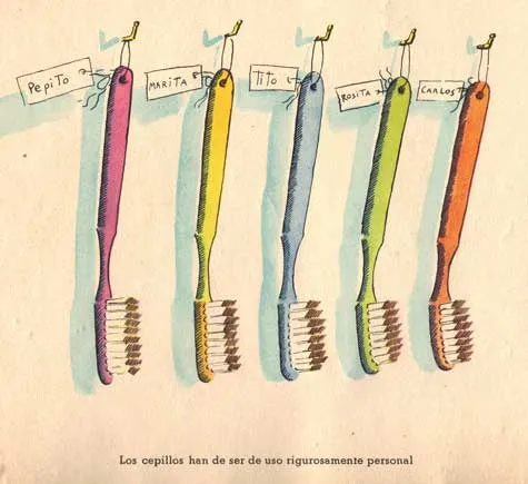 Consejos de Higiene dental para niños: Álbum de los años 50-60 ...