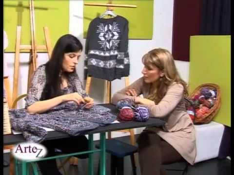 Hilados LHO en ARTEZ TV. campera con torzada al crochet. - YouTube