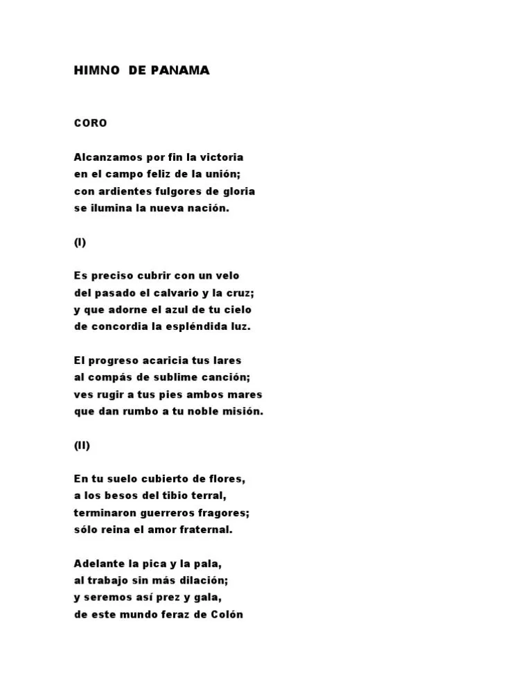 Himno de Panama | PDF
