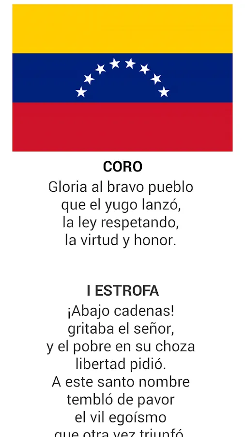 Himno de Venezuela - Android Apps on Google Play