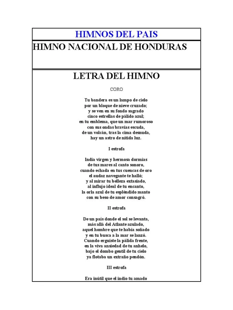 HIMNOS de Centroamerica | PDF