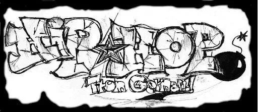 Graffitis de rap para dibujar - Imagui