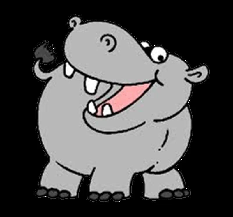 Hipopotamo de caricatura - Imagui