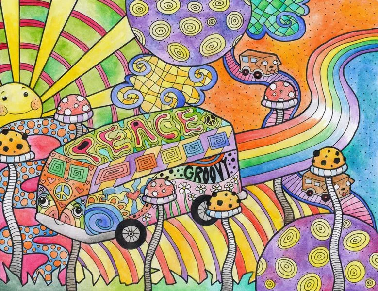 Hippie Van Goes To LaLa Land by Liquid-Mushroom on DeviantArt