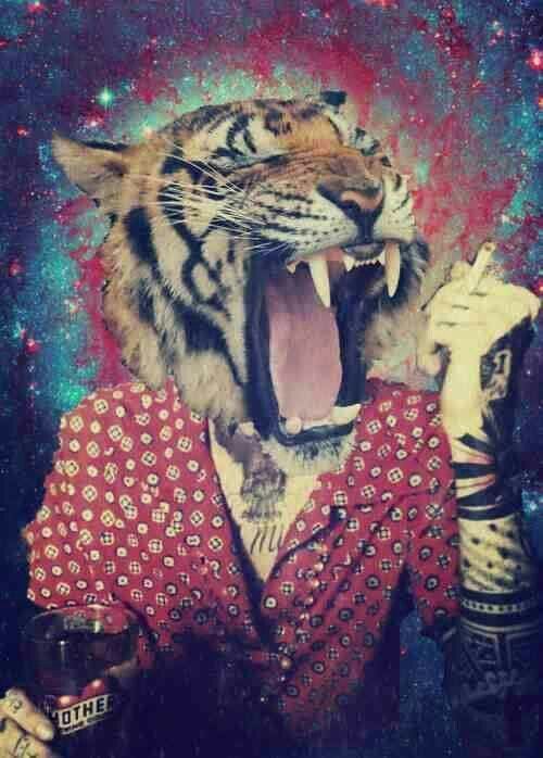 Hipster art | my baby tiger, lion, puma, art | Pinterest | Hipster ...