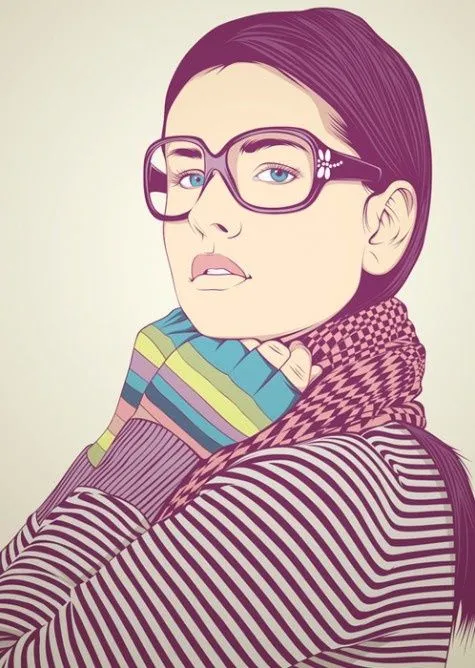 hipster girl / septagonstudios.tumblr.com | Dibujos / Drawings ...