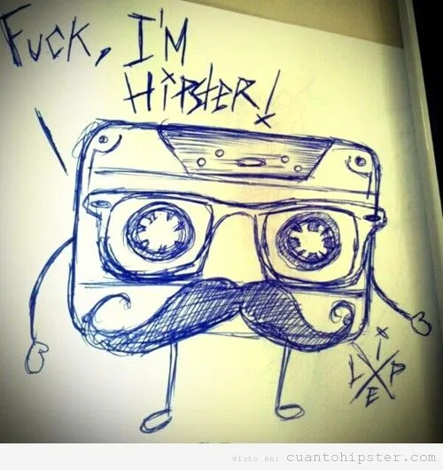 Dibujo Hipster | Cuánto Hipster| Cuánto Hipster | Blog muy ...