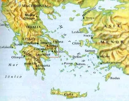 Historia Antigua, Mapas de Grecia