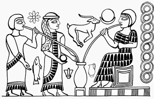 Historia de las civilizaciones: Recortables de guerreros sumerios