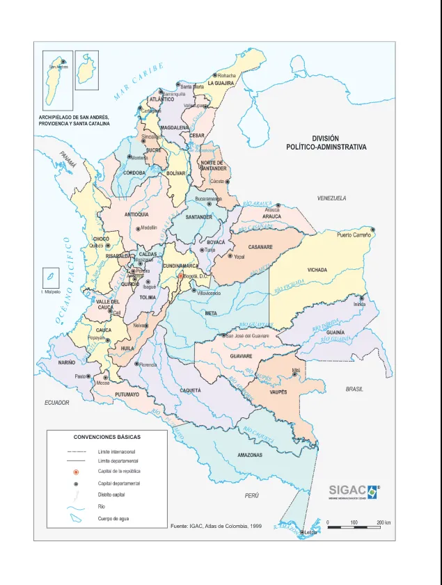 Historia del mapa de Colombia - Geografía Infinita