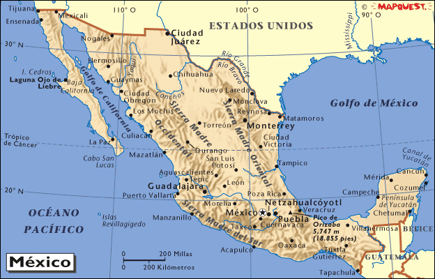 Historia: Mexico y cambios territoriales a lo largo de la historia